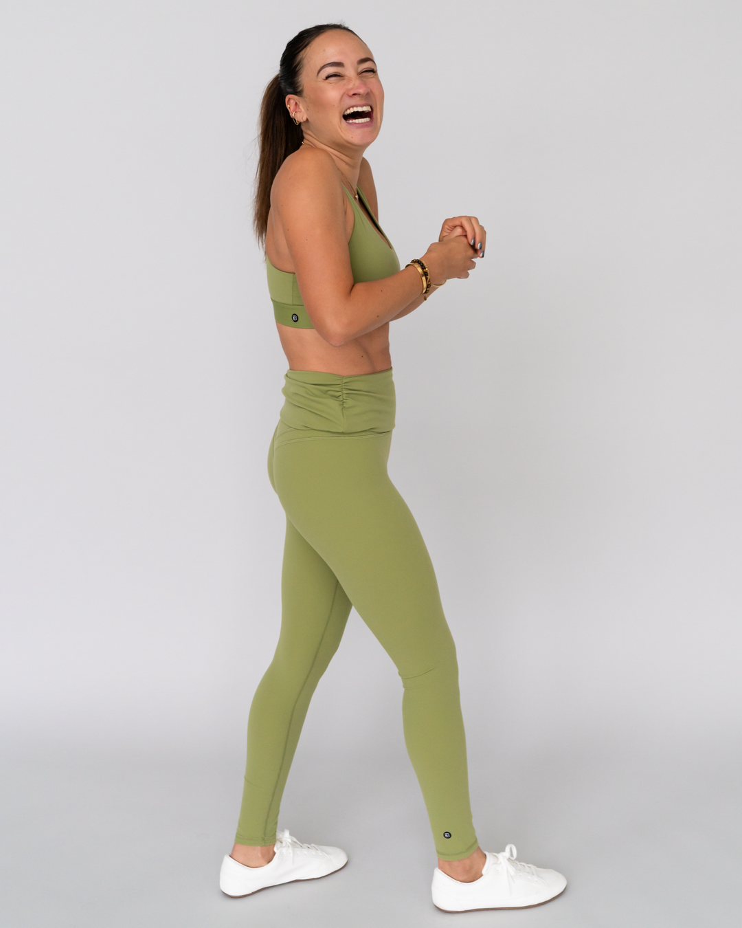 Second Skin Leggings mit faltbarem Bund
