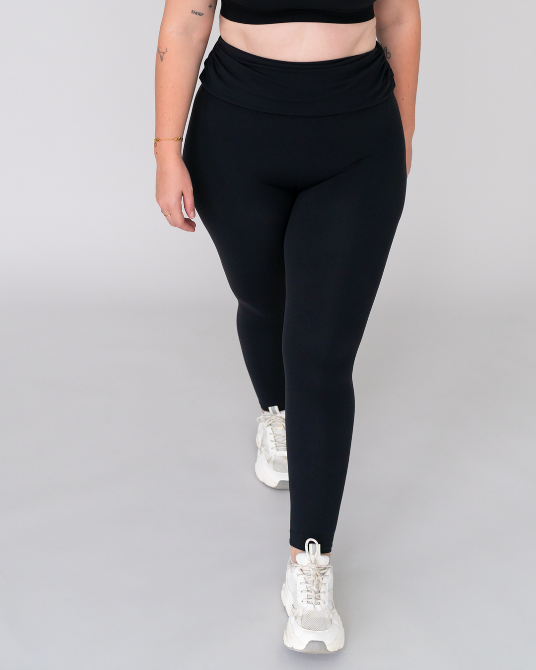 Second Skin Leggings mit faltbarem Bund