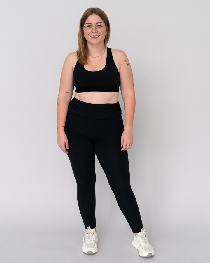 Second Skin Leggings mit faltbarem Bund