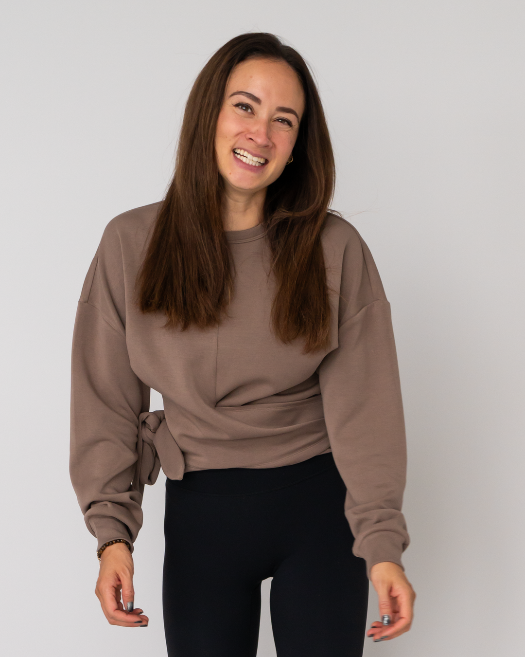 Butter Soft Modal Cropped Pullover (zum binden)
