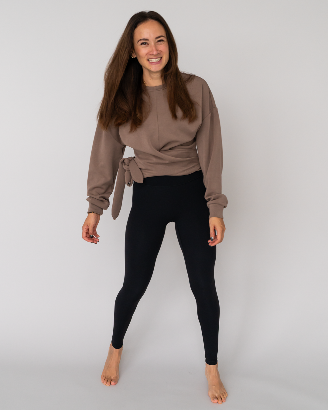Butter Soft Modal Cropped Pullover (zum binden)