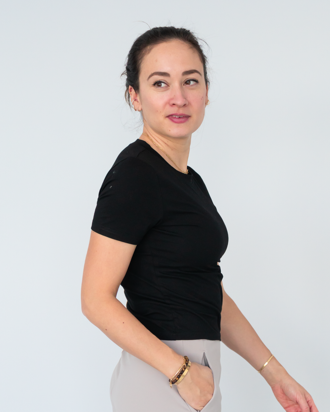 Premium Basic Cropped Shirt