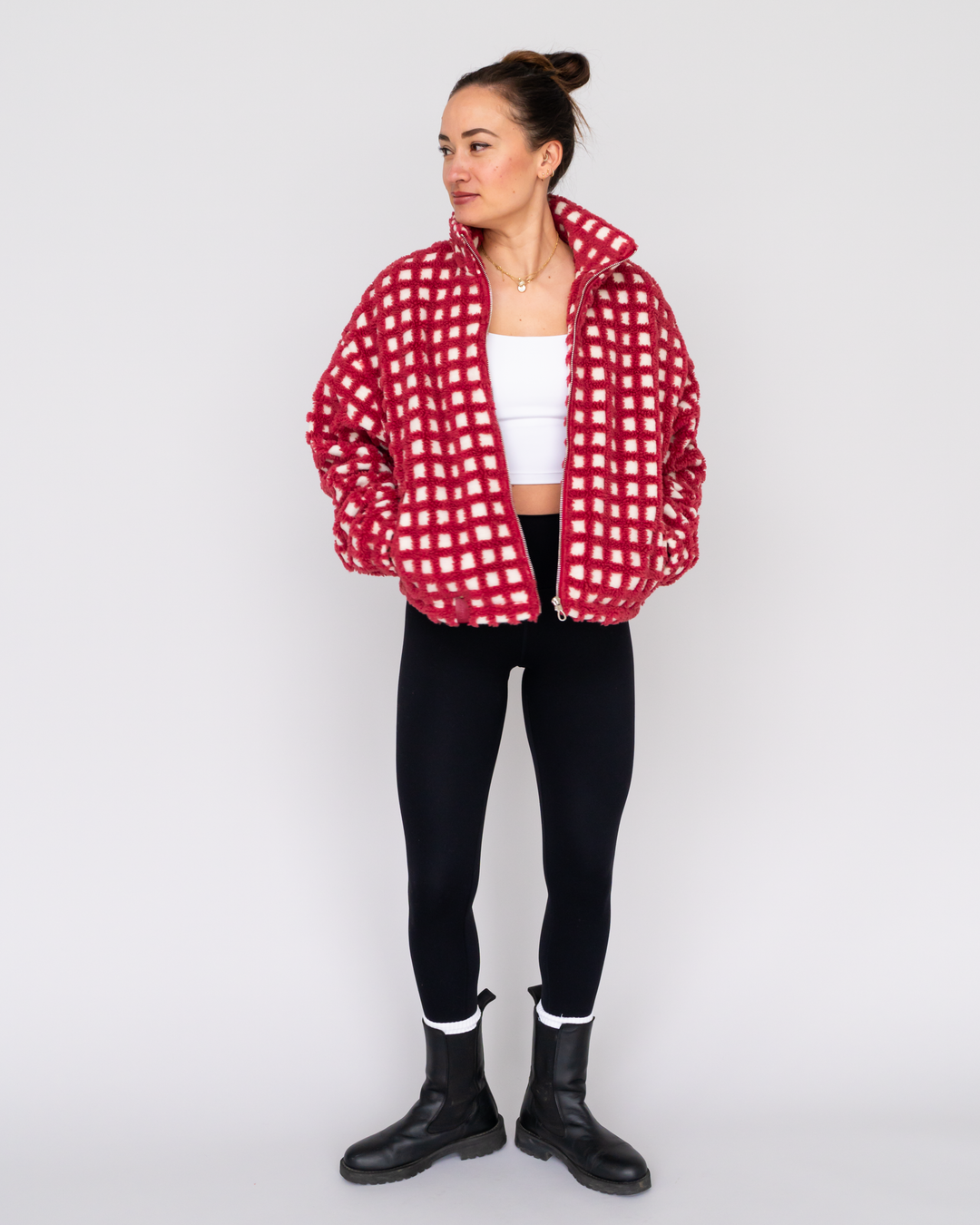 Teddy Übergangsjacke (Cropped)