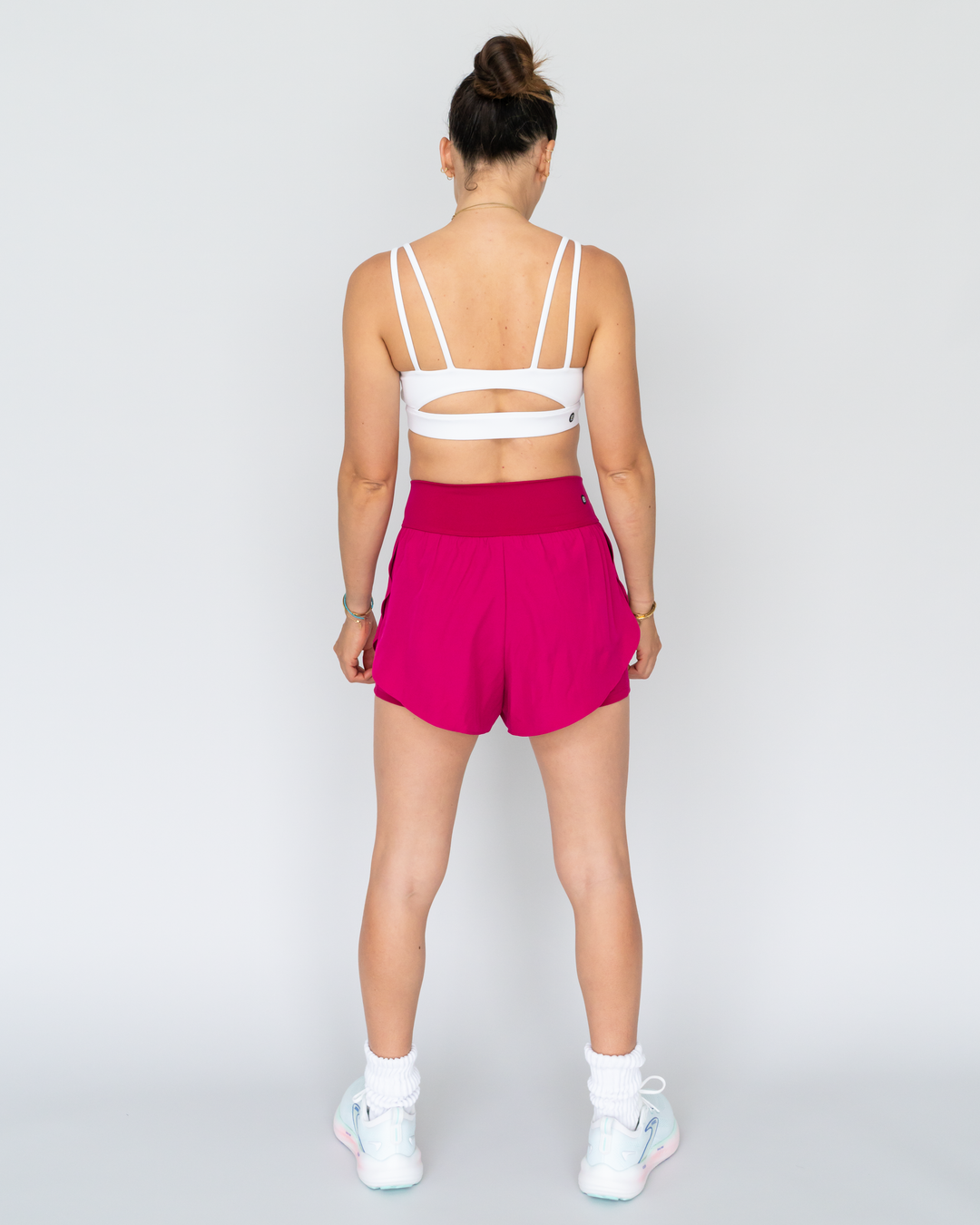 High Waist Running Shorts (mit Innenhose)