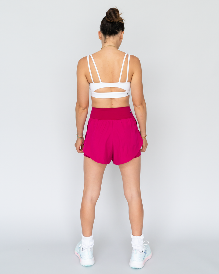 High Waist Running Shorts (mit Innenhose)