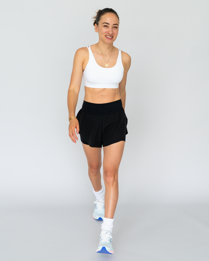 High Waist Running Shorts (mit Innenhose)