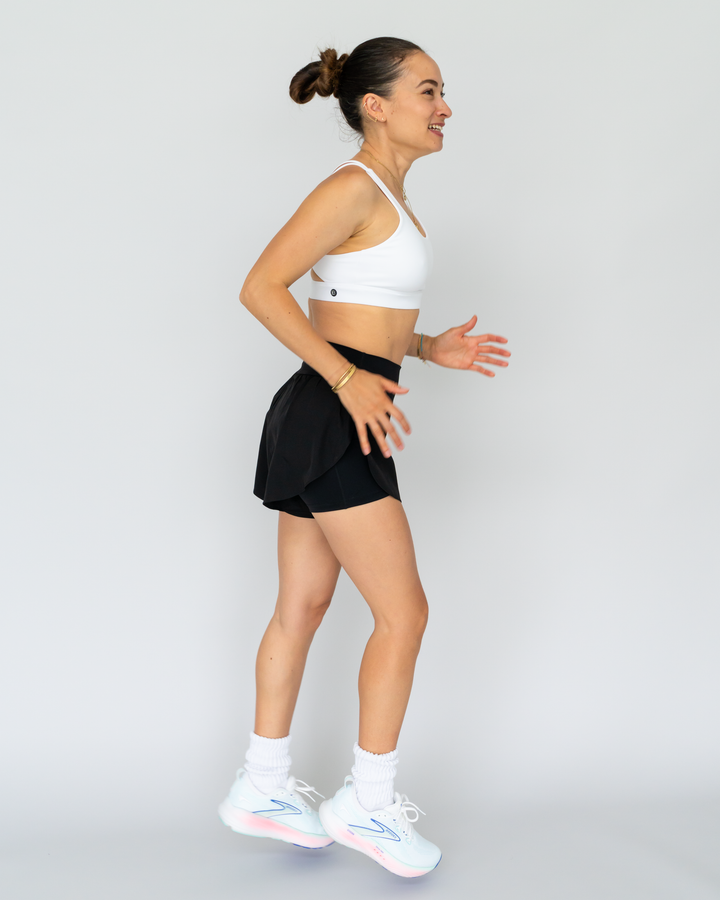 High Waist Running Shorts (mit Innenhose)