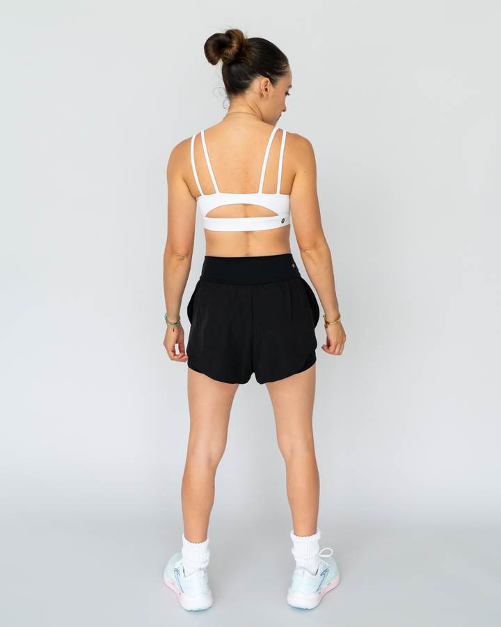 High Waist Running Shorts (mit Innenhose)