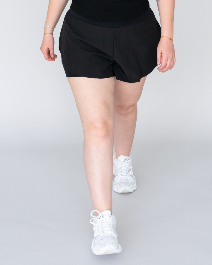 High Waist Running Shorts (mit Innenhose)