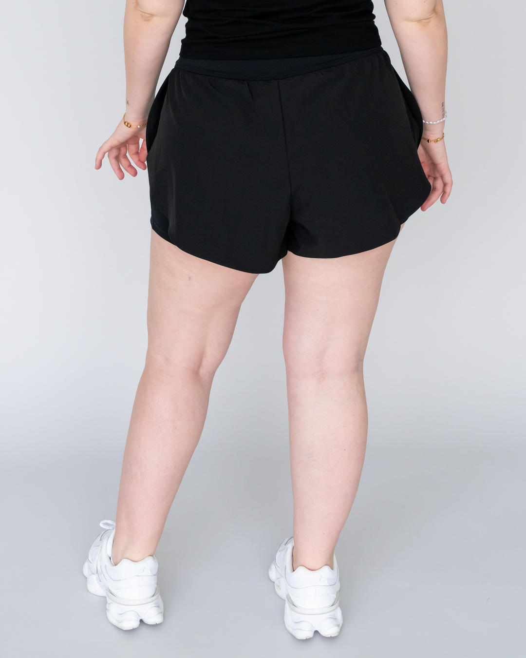 High Waist Running Shorts (mit Innenhose)