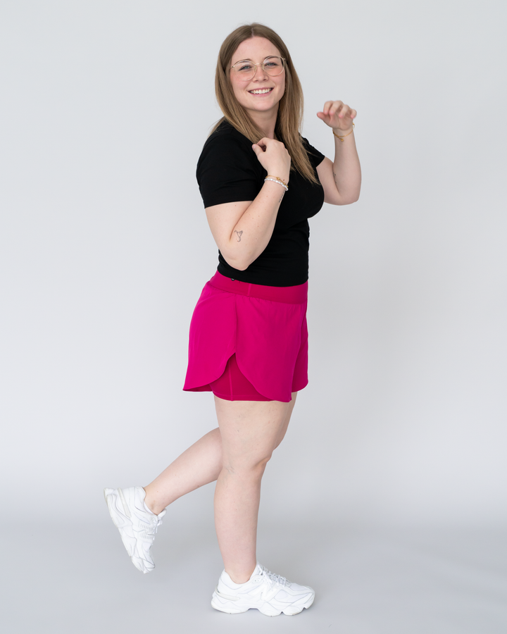 High Waist Running Shorts (mit Innenhose)