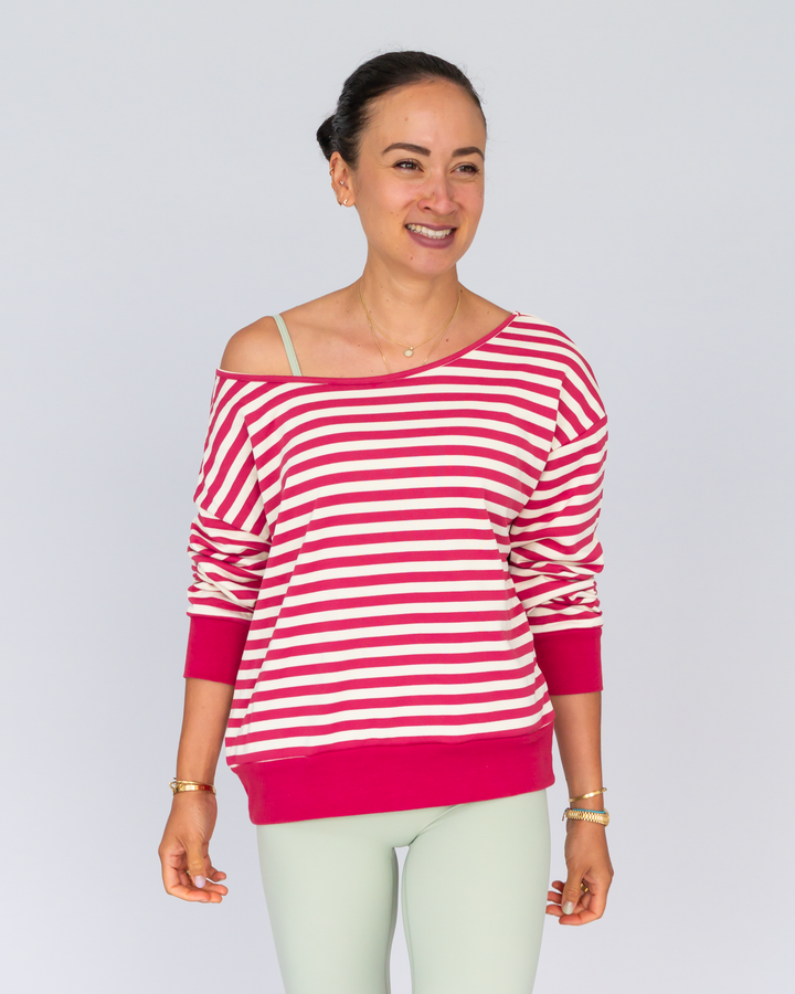 Cotton Off Shoulder Pullover