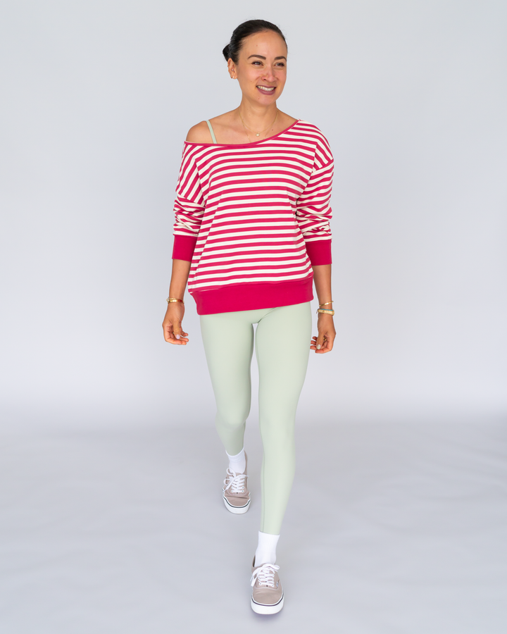 Cotton Off Shoulder Pullover