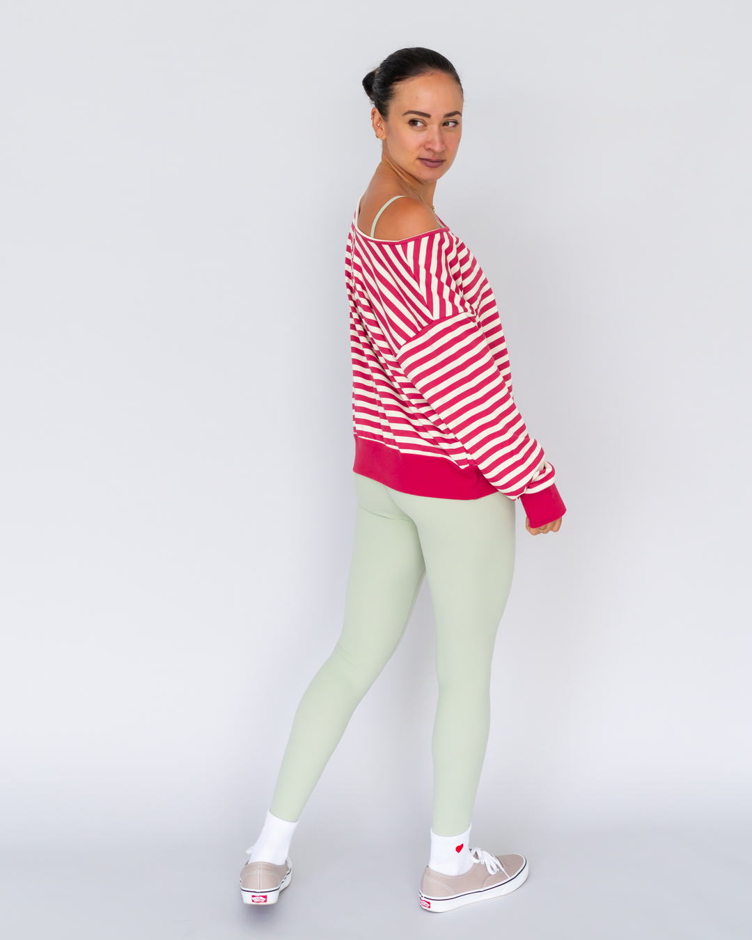 Cotton Off Shoulder Pullover