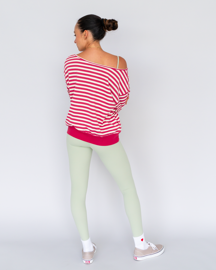 Cotton Off Shoulder Pullover