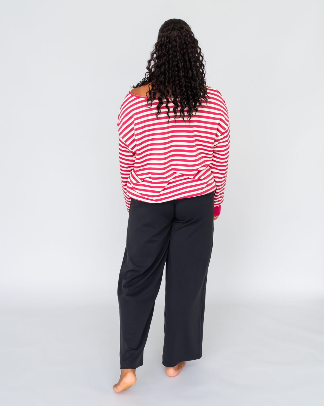 Cotton Off Shoulder Pullover