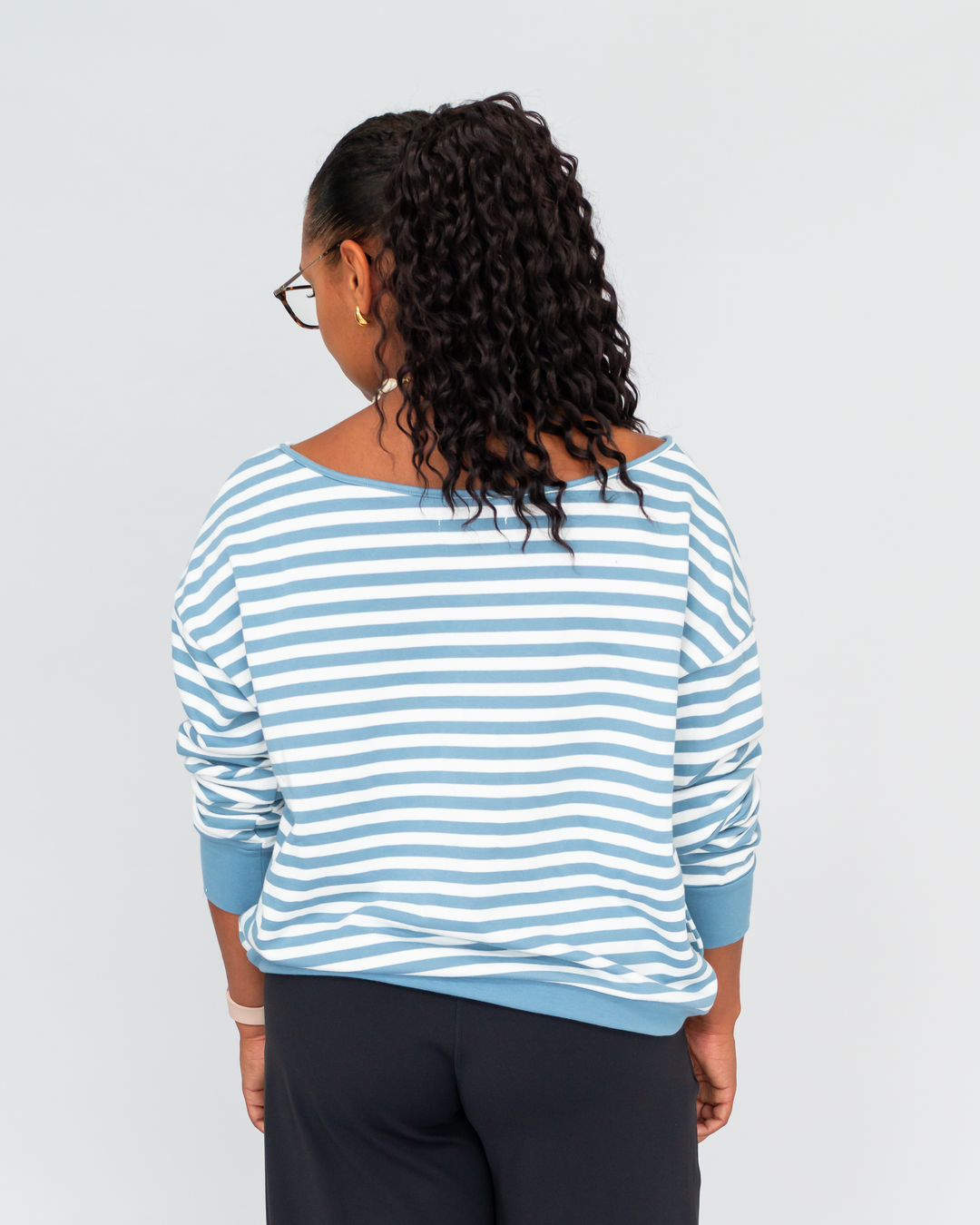 Cotton Off Shoulder Pullover
