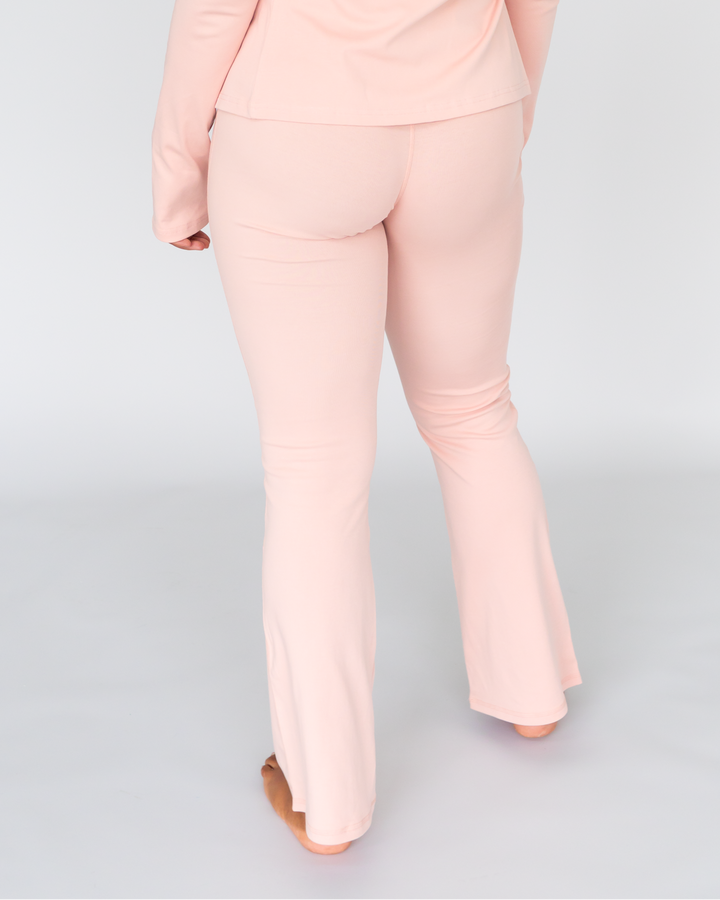 Cotton Comfort Flared Leggings mit faltbarem Bund
