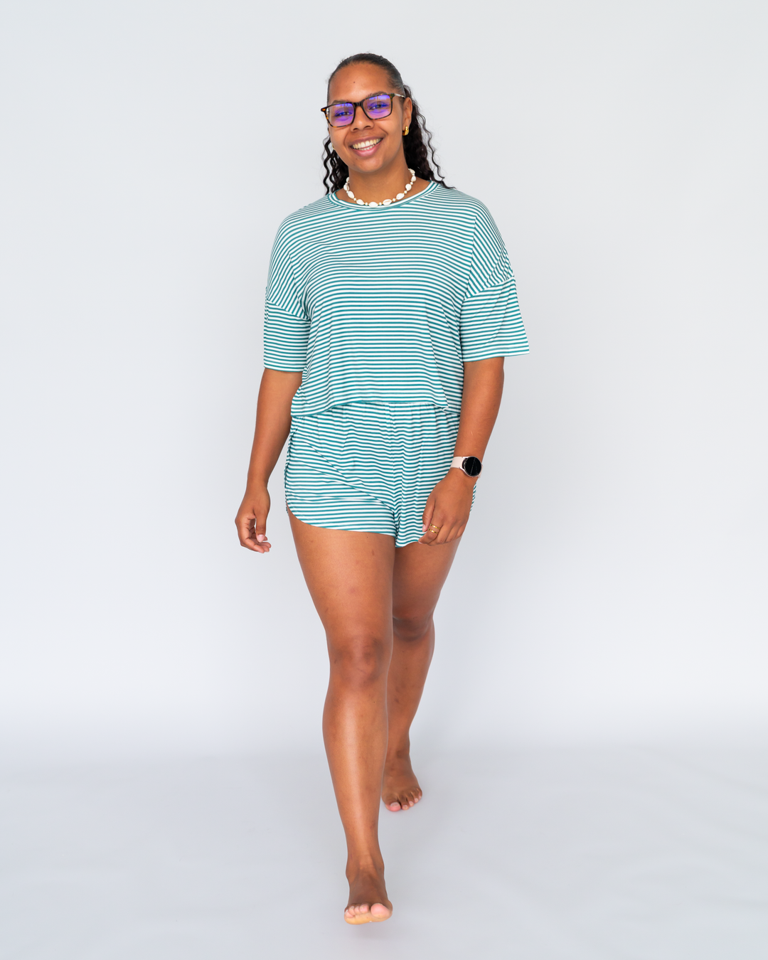 Soft Touch Bambus Cropped Pyjama