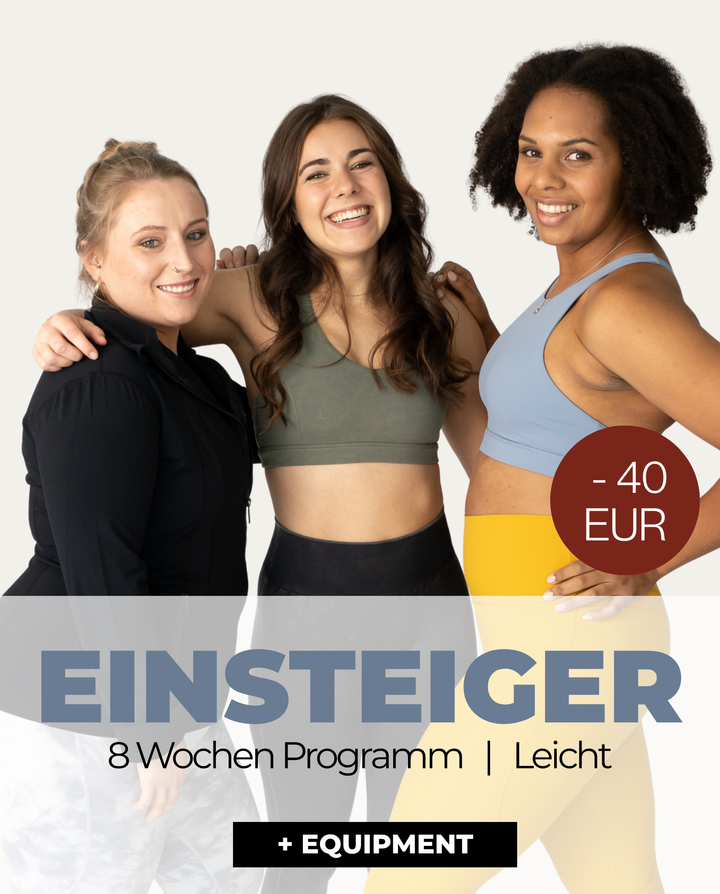 Fitnesskurs Einsteiger Clique mit Equipment