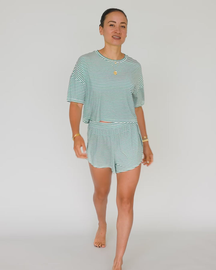 Soft Touch Bambus Cropped Pyjama