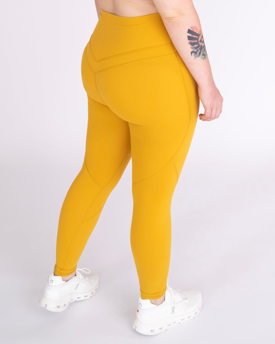 Sportleggings "Maggy light" gelb von hinten