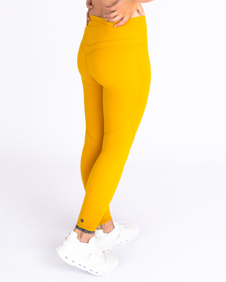 Sportleggings "Maggy light" gelb Rückseite