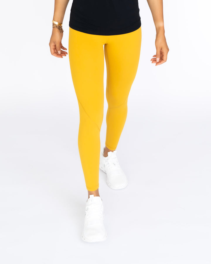 Sportleggings "Maggy light" gelb Schritt