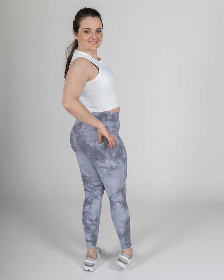 Sportleggings "Maggy" hellblau von hinten