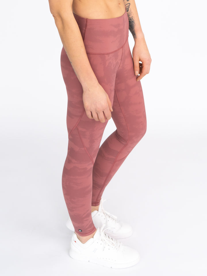 Sportleggings "Maggy" rot seitlich