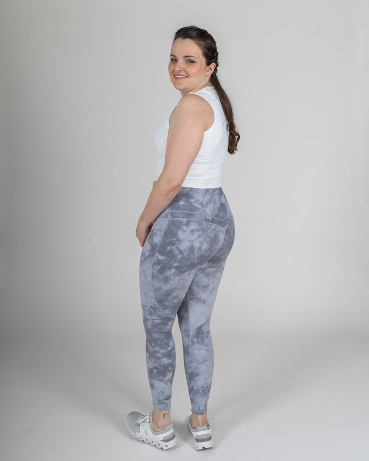 Sportleggings "Maggy" hellblau von hinten