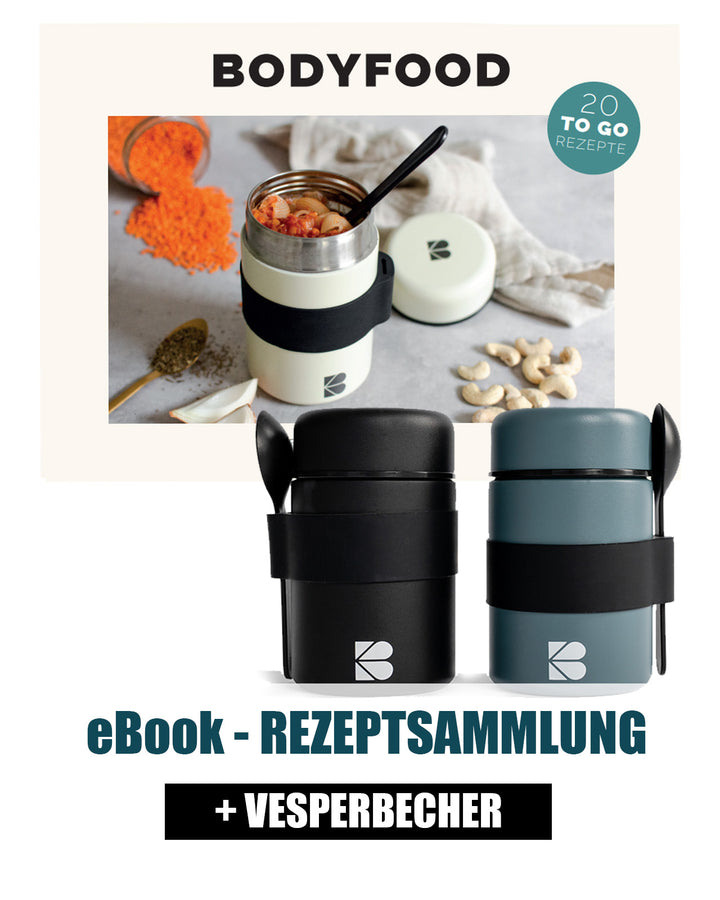 Thermo Behälter Vesperbecher + eBook ToGo Rezeptsammlung