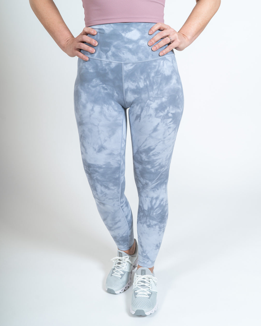 Sportleggings "Maggy" hellblau close-up vorne