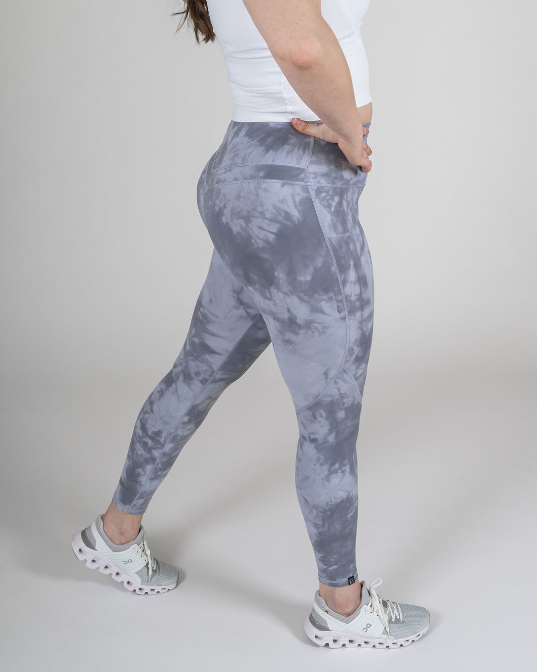 Sportleggings "Maggy" hellblau Close-up Seite